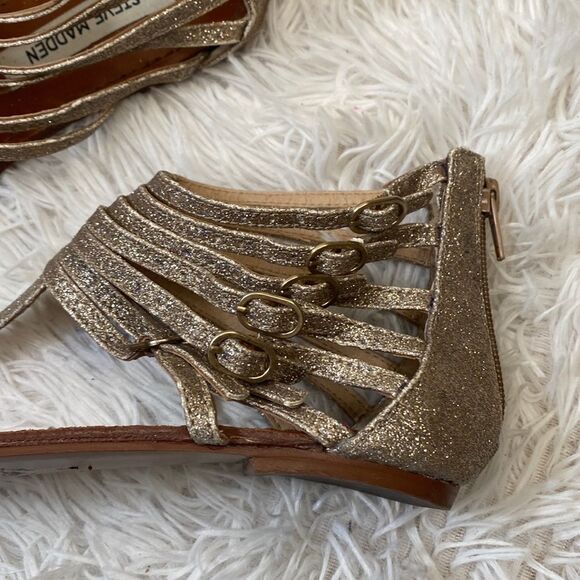 Steve Madden Simple G Glitter Sandal Sz 8.5 - Picture 2 of 10